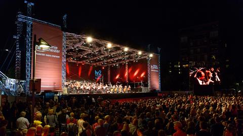 Bühne des Open Air Konzerts 2015